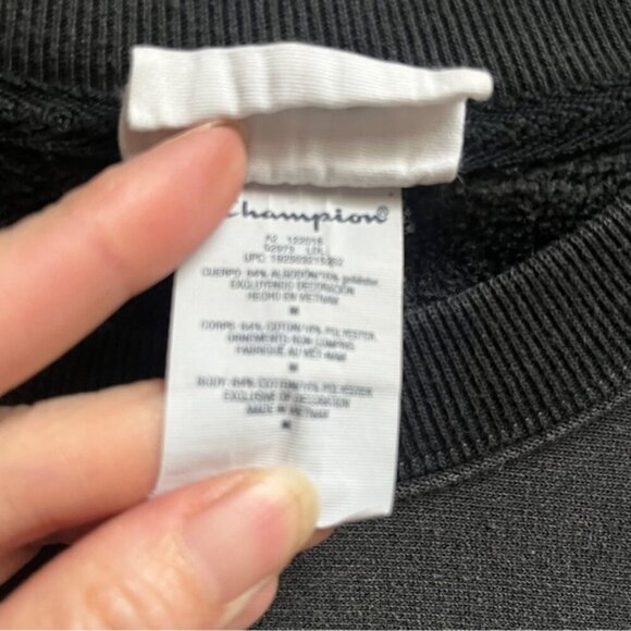 Champion Reverse Weave thick cotton crewneck logo mural sweatshirt Sz M - Picture 5 of 8